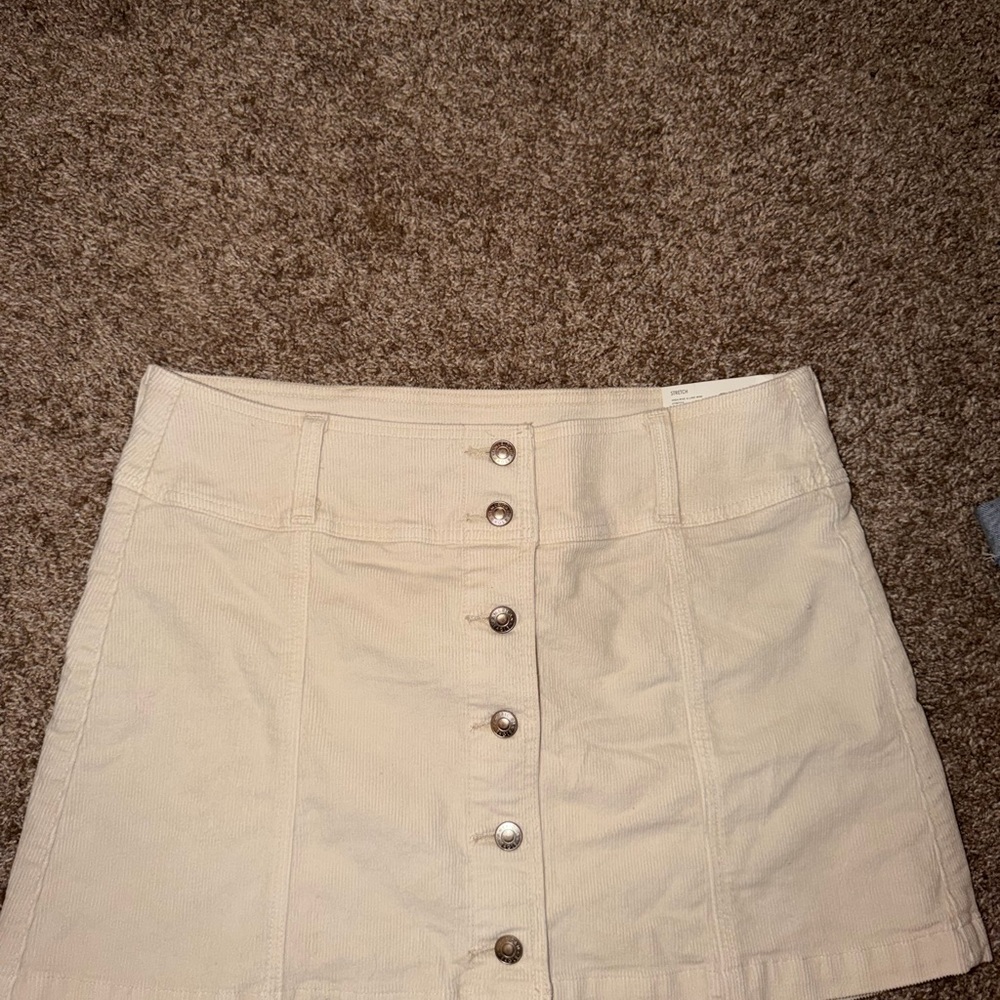 American Eagle Outfitters Cream A-line Mini skirt